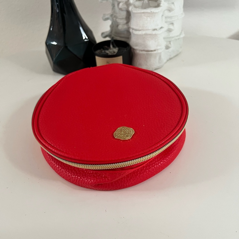 Shiseido Bold Red Cosmetic Pouch NWOT